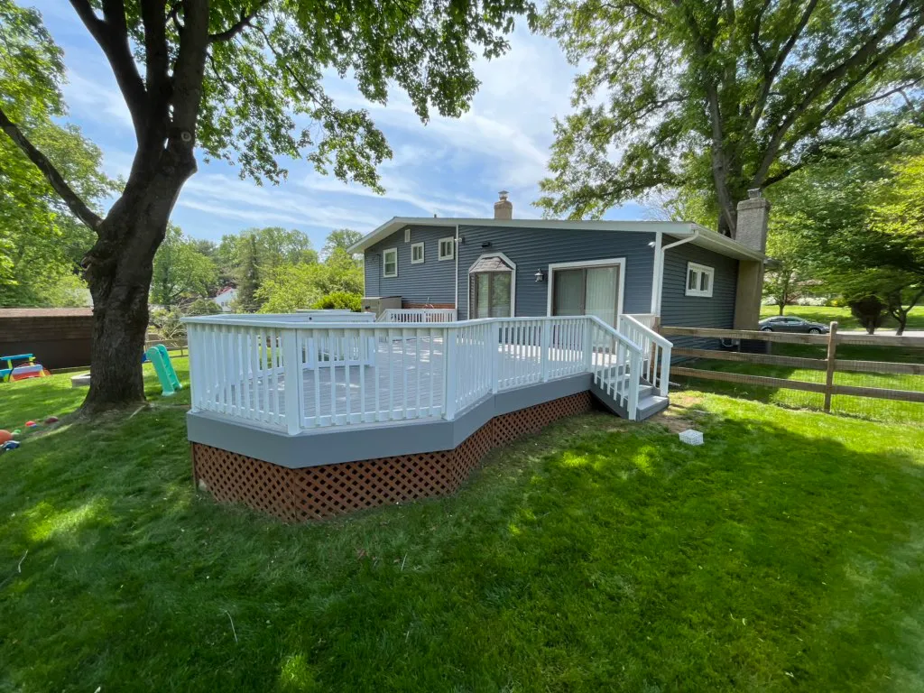 Deck staining